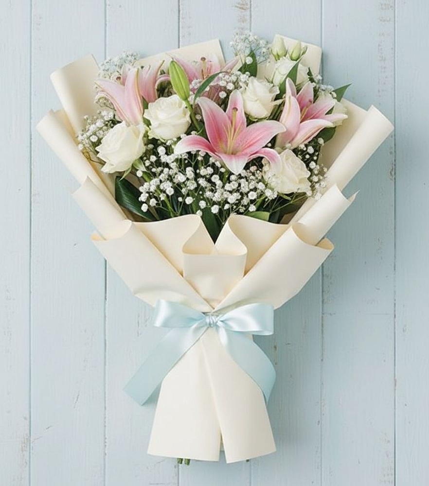 Букет цветов из: Лилии в Хлевном