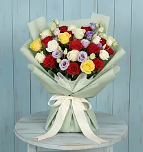 Букет цветов из:  Розы #REPLACE_PRED# Хлевном