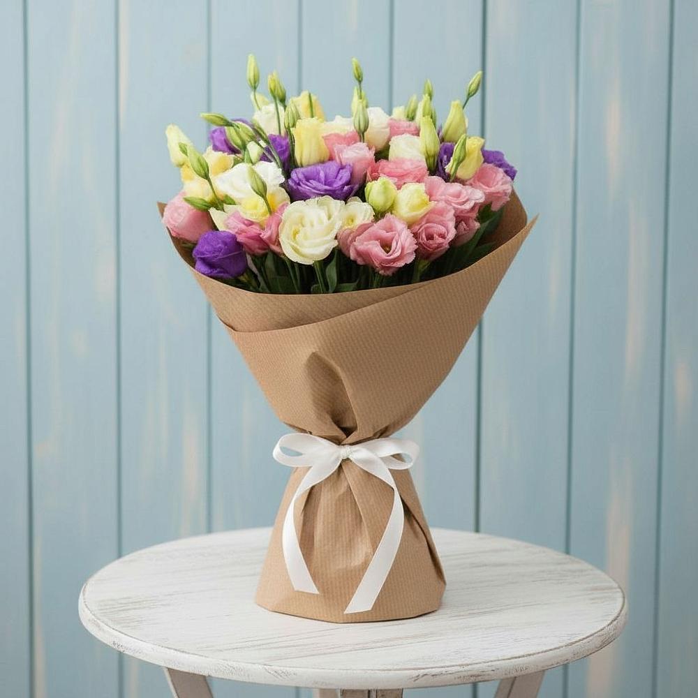 Букет цветов из: Лизиантусы в Хлевном