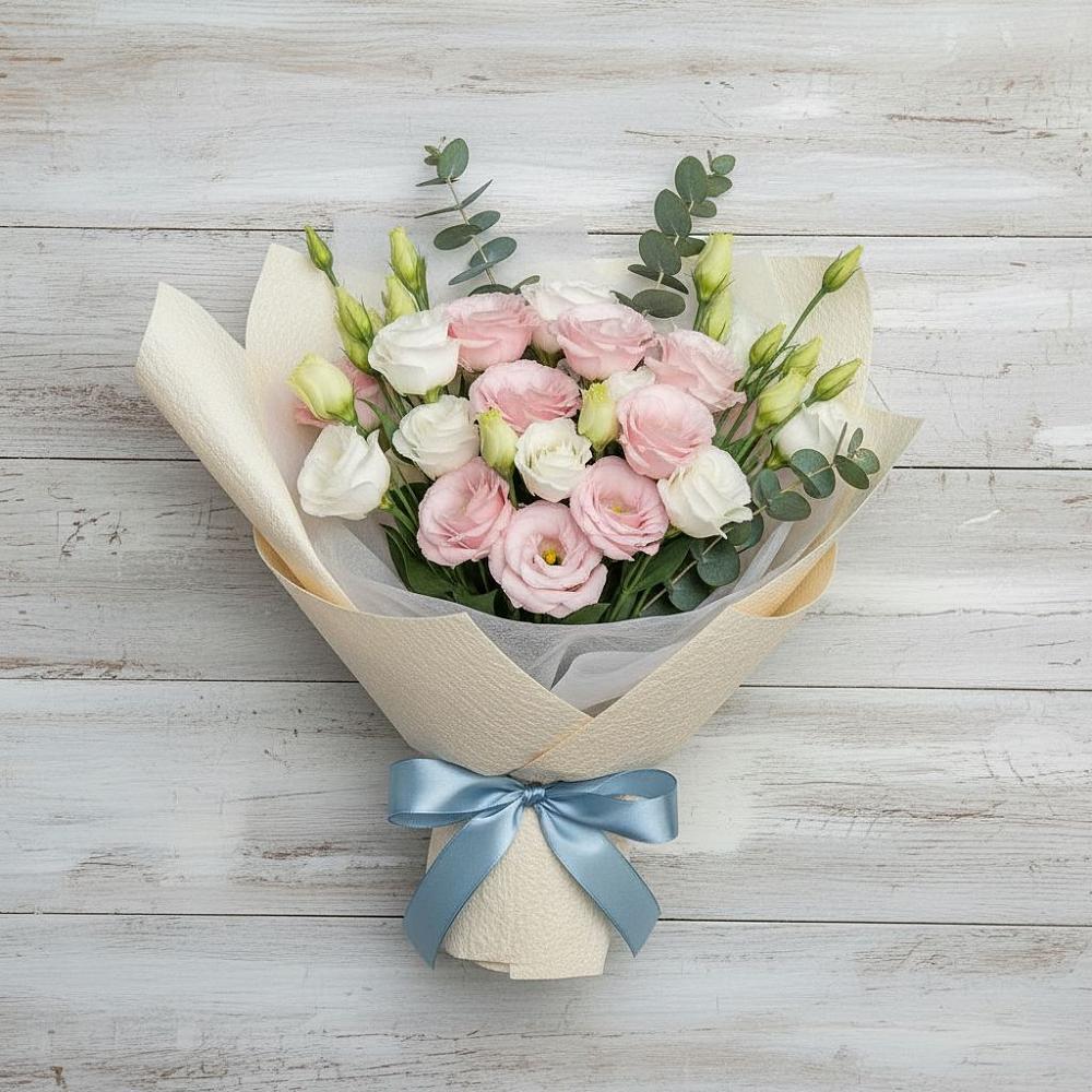 Букет цветов из: Лизиантусы в Хлевном